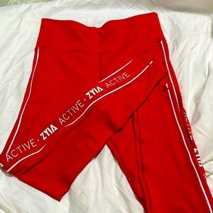 Zyia Logo Light and Tight Full Length Leggings Sz 12